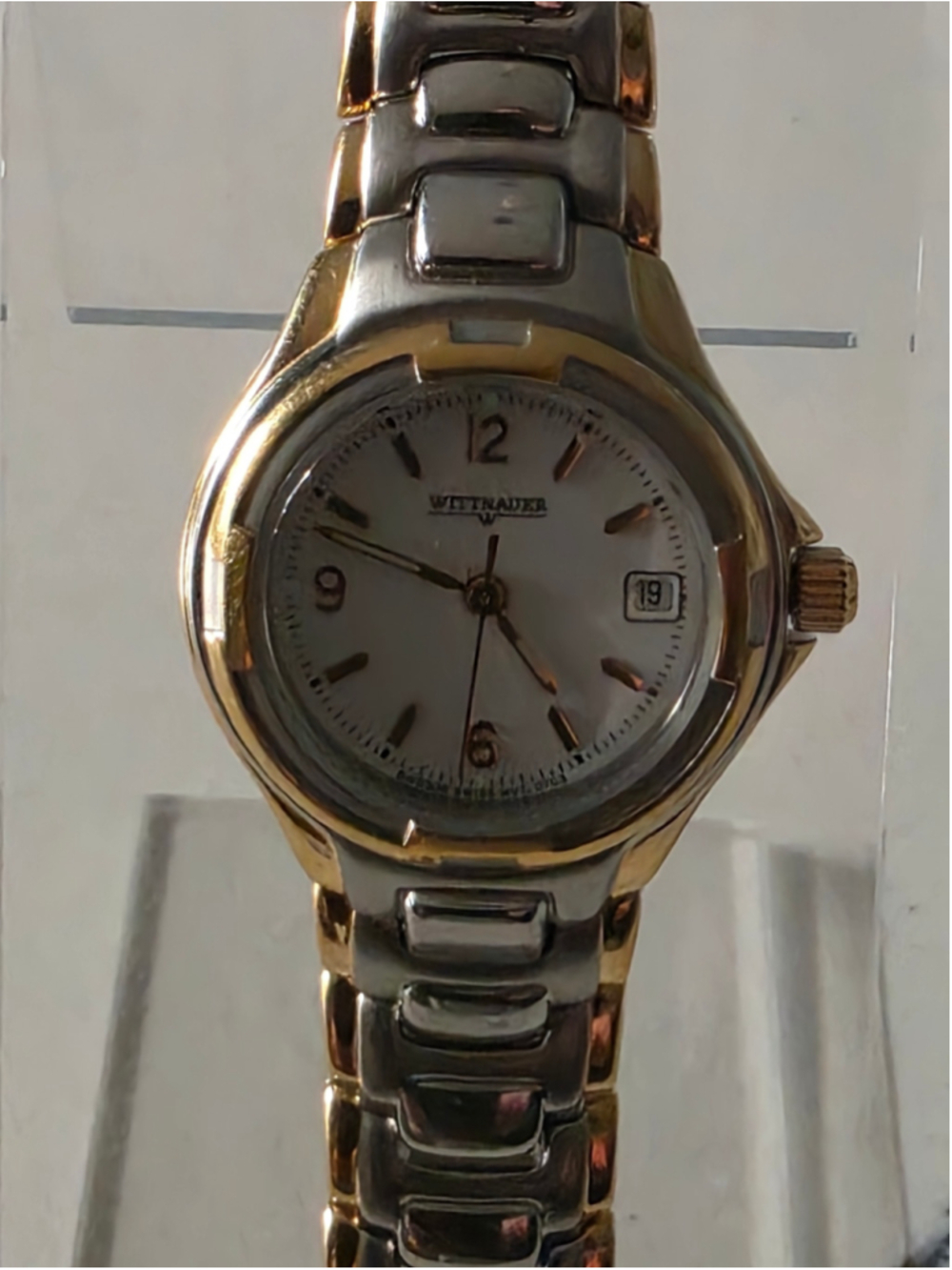 Women's Wittnauer Two-Tone Silver and Gold Analog Watch